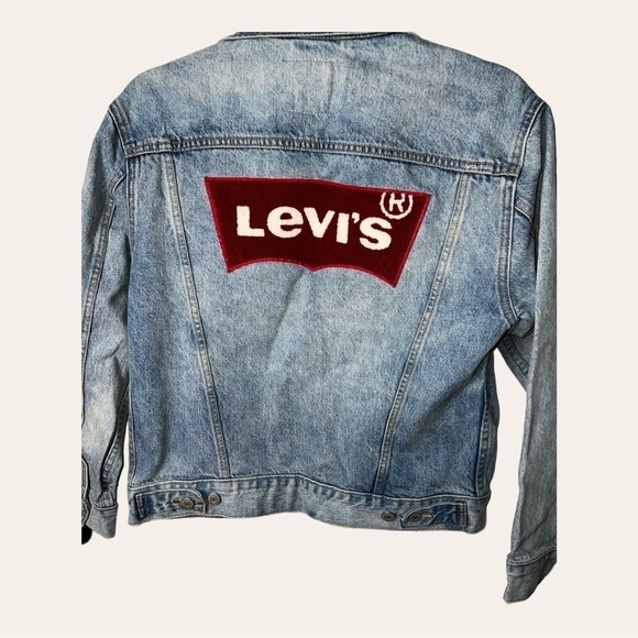 LEVI’S DENIM JACKET‎ WITH PATCHWORK SIZE XSMALL - Picture 9 of 10